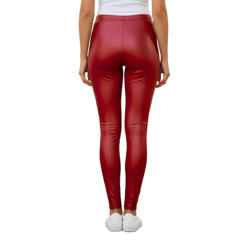 Leggings Brillosos Mujer Vinipiel Sexy Strech Uso Diario - Don Calcetín