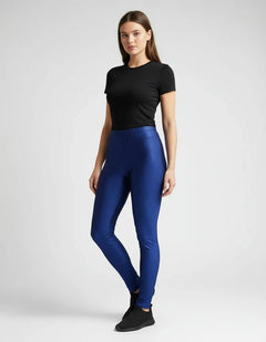 Leggings Brillosos Mujer Vinipiel Sexy Strech Uso Diario - Don Calcetín