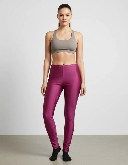 Leggings Brillosos Mujer Vinipiel Sexy Strech Uso Diario - Don Calcetín