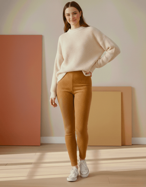 Leggings Mallón Pana Pantalon Ajustable Resalta Gluteo Strech - Don Calcetín