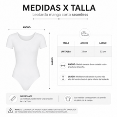 Leotardo Manga Corta Mujer Seamless - Don Calcetín