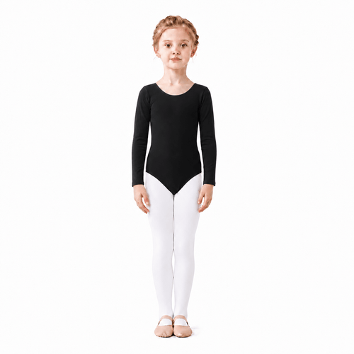Leotardo Manga Larga Seamless + Malla Nylon - Don Calcetín