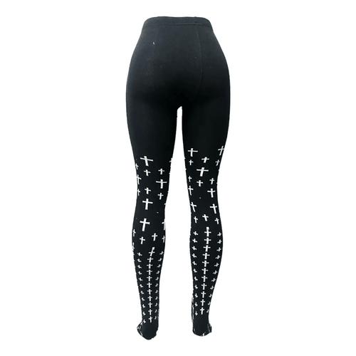 Malla Cruces Blancas Mujer - Accesorio Halloween Disfraces Elegante - Don Calcetín