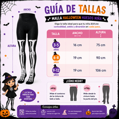 Malla Halloween Huesos Niña - Don Calcetín