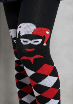 Malla Media Poker Negro Mujer