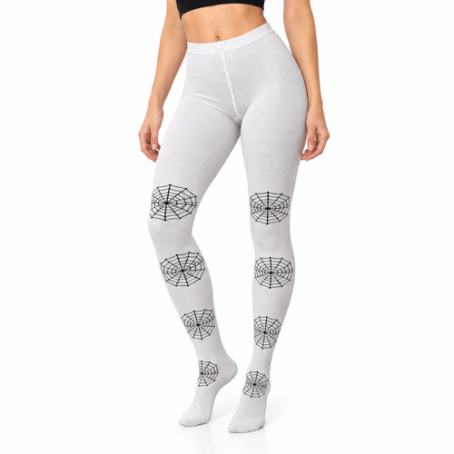 Mallas Blancas Telaraña Para Mujer - Don Calcetín