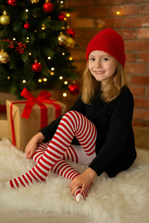 Mallas Navideñas Algodón Niña - Don Calcetín