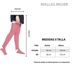 Mallas Navideñas Caramelo - Villancicos Rojo y Blanco - Don Calcetín