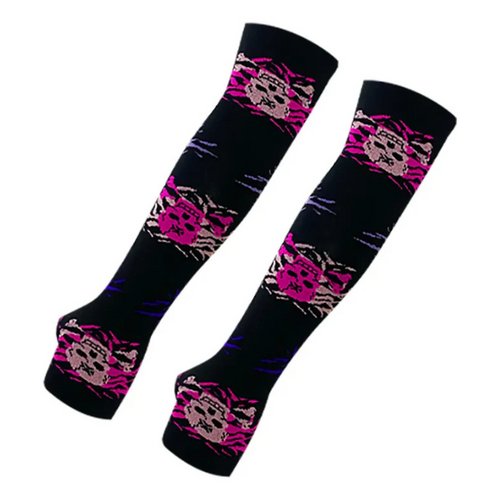 Manga Protectora Craneos Rosas