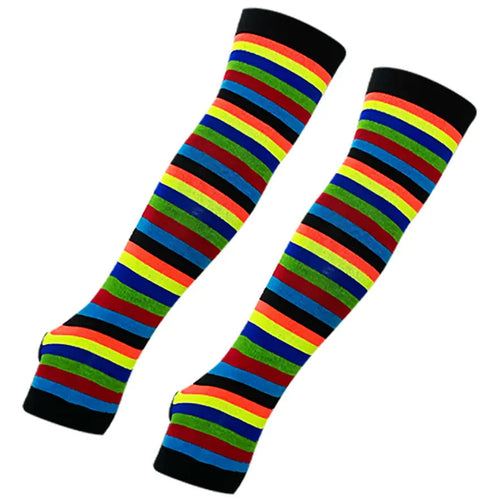 Manga Protectora Rayas Multicolor Negro