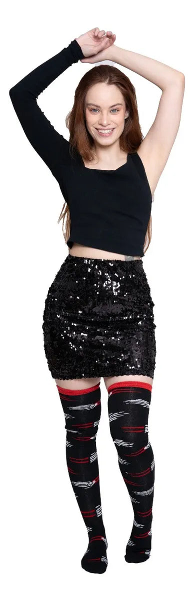 Calceta Larga Medieta Hueso Manos