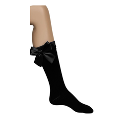 Calceta Escolar Mimi - Con Moño Spun Polyester