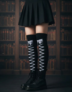 Calceta Larga Medieta Listón