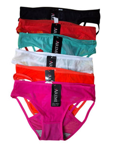 Ropa interior Bikini mujer Surtido varios colores 6 Piezas Unitalla