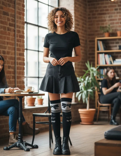 Calceta Larga Medieta Moño