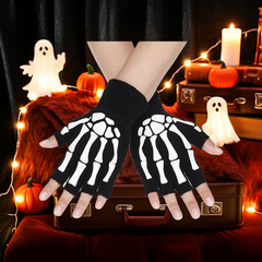 3 Pares Guantes De Esqueleto Hombre Halloween Disfraz