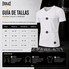 Playera Manga Corta Cuello V Everlast - Don Calcetín