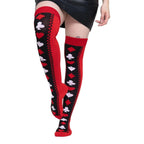 Calceta Larga Medieta Póquer Carta Roja