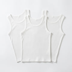 Camiseta Blanca Tirante Grueso Niño by Don Calcetín