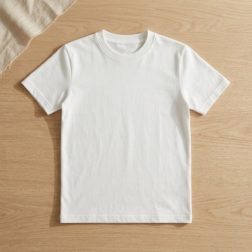 Playera Blanca Manga Corta Niño by Don Calcetín