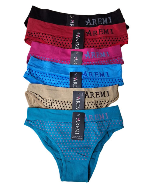 Ropa interior Bikini mujer Surtido varios colores 12 Piezas Unitalla