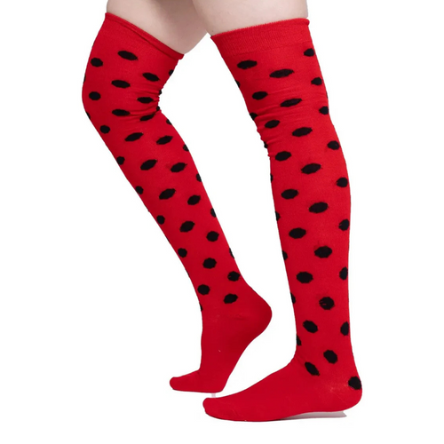 Calceta Larga Medieta Punteada Mujer