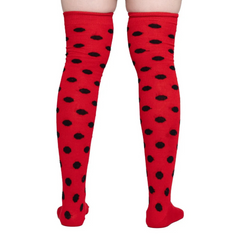 Calceta Larga Medieta Punteada Mujer