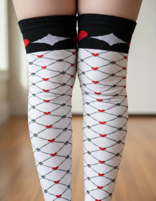 Calceta Larga Medieta Red Corazón