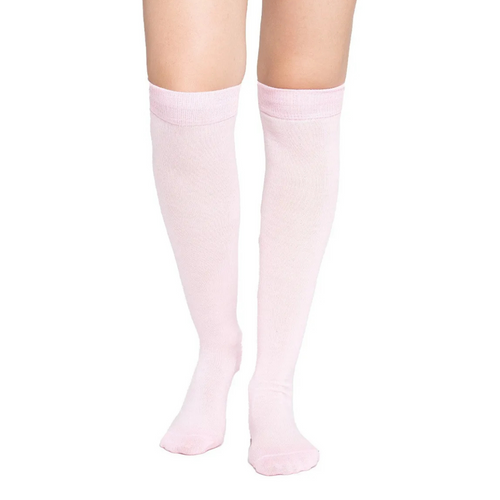 Calceta Larga Medieta Lisa Rosa