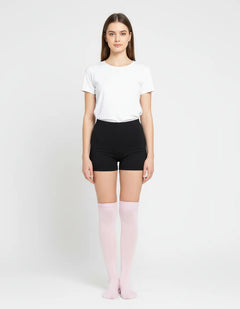 Calceta Larga Medieta Lisa Rosa