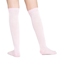 Calceta Larga Medieta Lisa Rosa