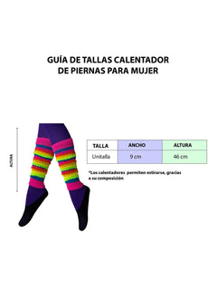 Calentador Piernas Mujer Algodón Suave Invierno Frio 3 Pares