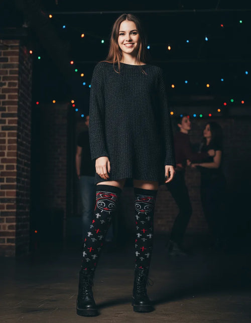 Calceta Larga Medieta Sally Jack Cruces