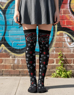 Calceta Larga Medieta Sally Jack Cruces