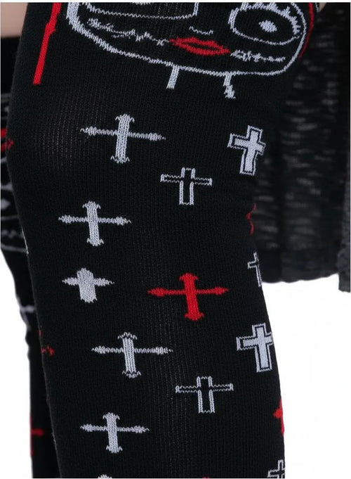 Calceta Larga Medieta Sally Jack Cruces