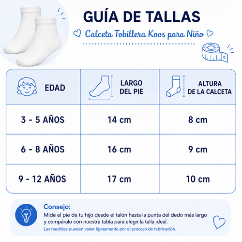 Calceta Tobillera Koos Niño 6 Pares by Don Calcetín