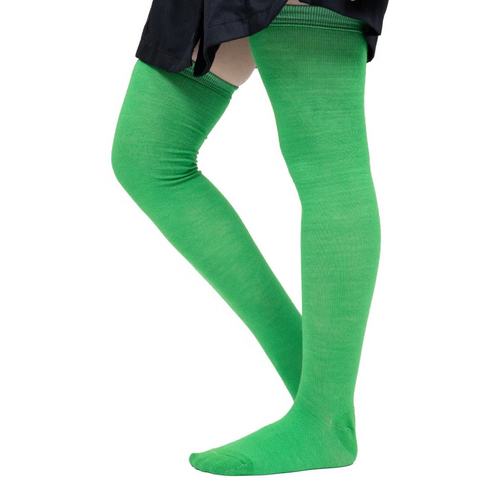 Calceta Larga Medieta Lisa Verde