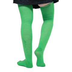 Calceta Larga Medieta Lisa Verde
