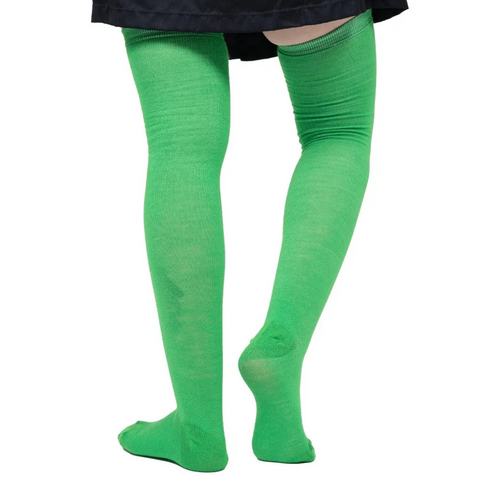 Calceta Larga Medieta Lisa Verde